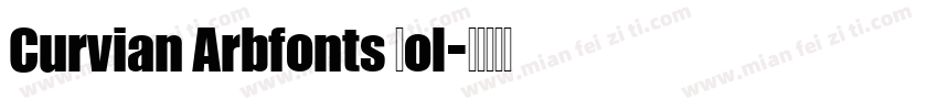 Curvian Arbfonts Bol字体转换